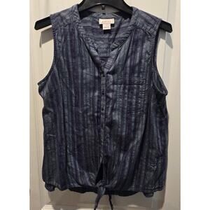 Ariat Ladies' Sleeveless Indigo Stripe Caroline Top sz L